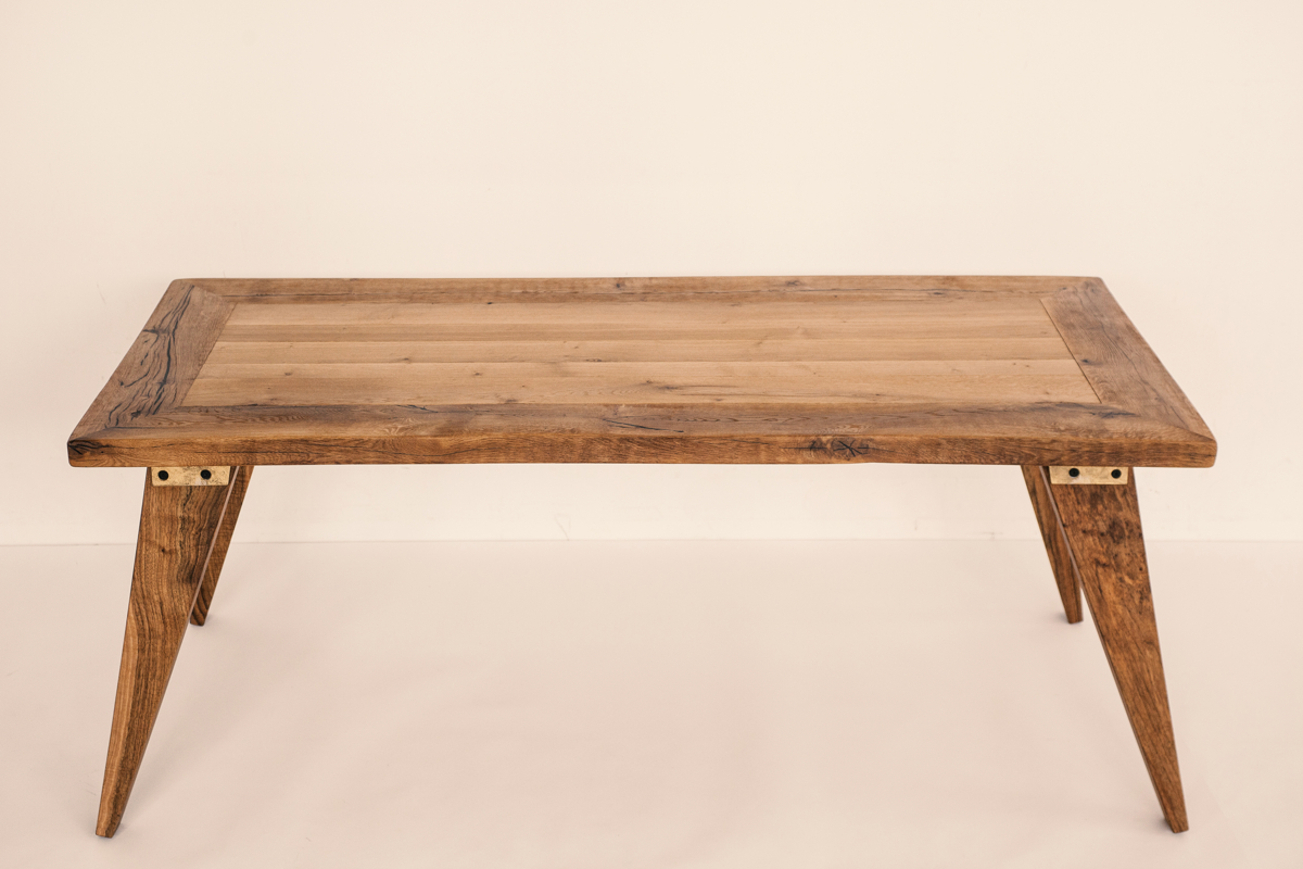 WALNUT-OAK TABLE